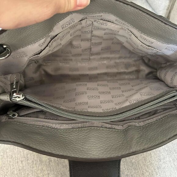 Michael Kors Marlene Pebbled Leather Work Tote Bag - Picture 4 of 7